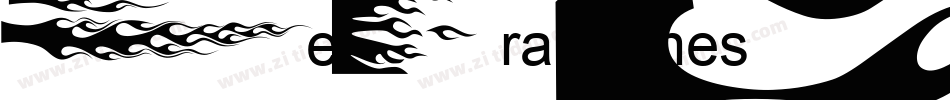 ZebraFlames Bold字体转换